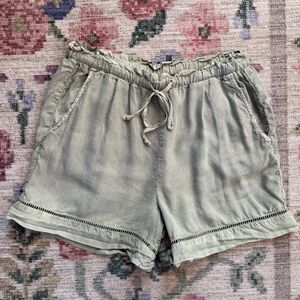 Cloth & Stone Anthropologie Sage Green Shorts